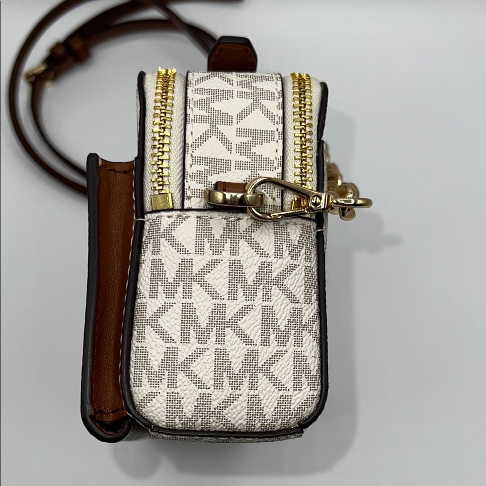 Michael Kors Gray and Brown Crossbody Bag - Picture 7 of 13